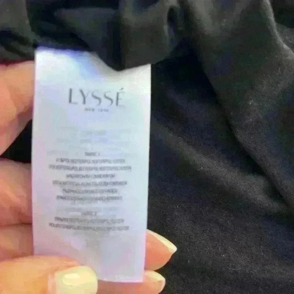 LYSSE layla mixed media top in black - XS - Picture 6 of 11